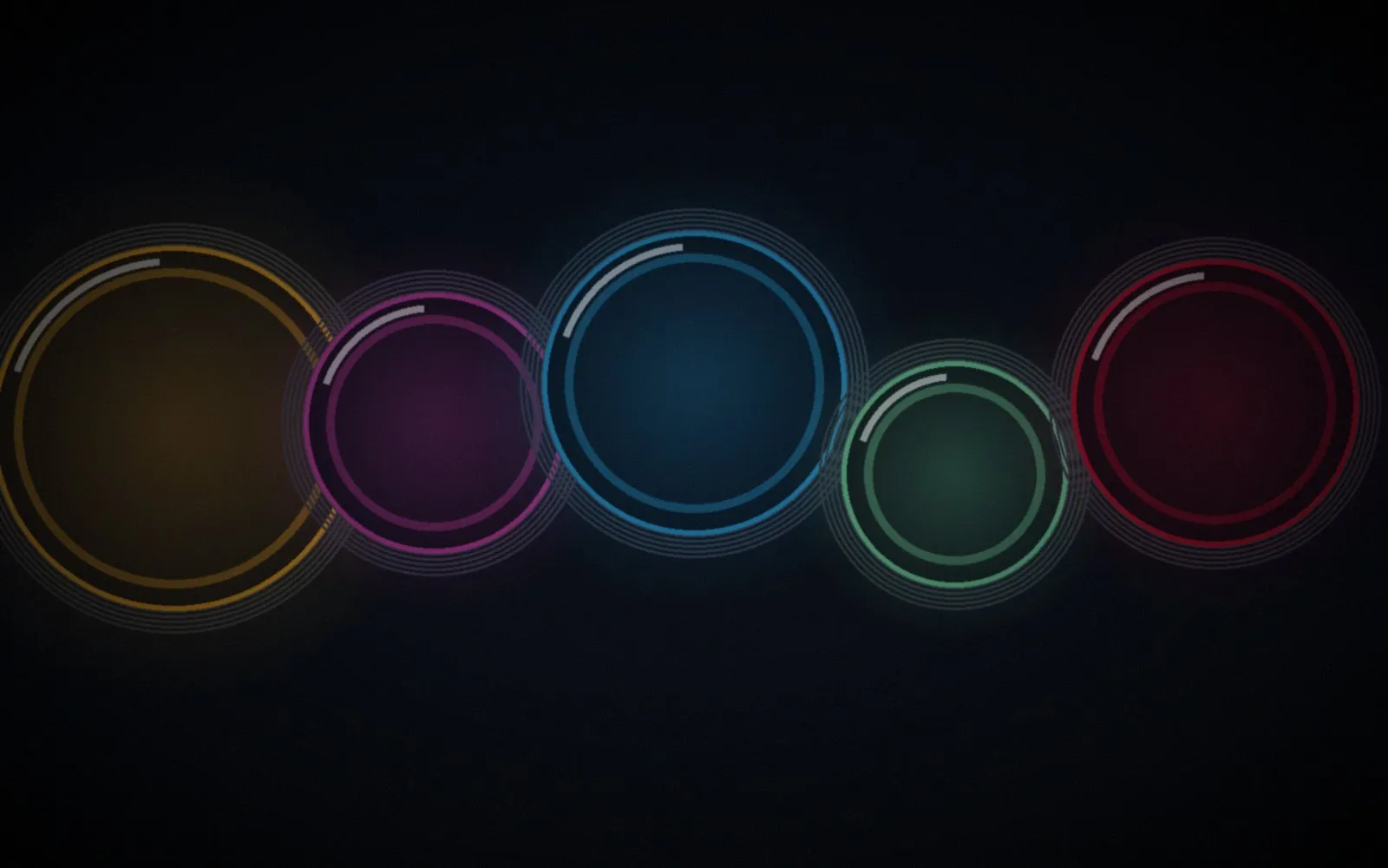 Coated optical elements with colored coating reflections